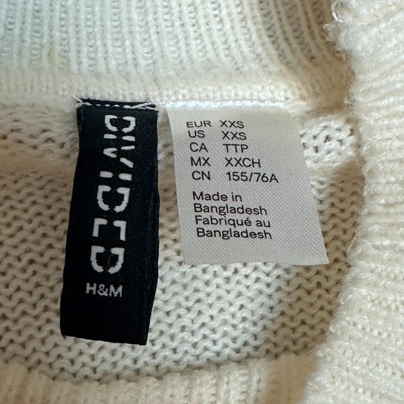 Divided by H&M Women's Light Cream Sweater Size XXS In Great Shape!!! - Picture 3 of 5